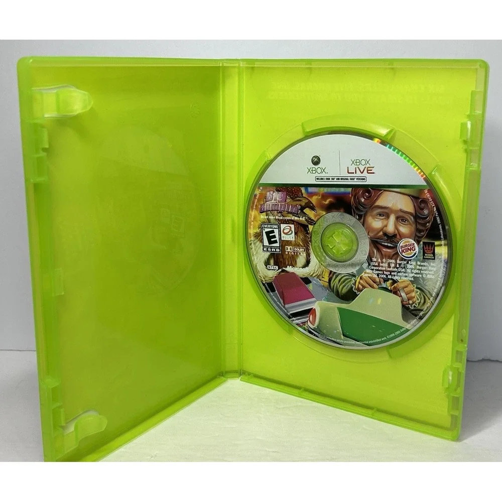 Big Bumpin' Microsoft Xbox Burger‎ King Video Game 2006 No Manual Untested